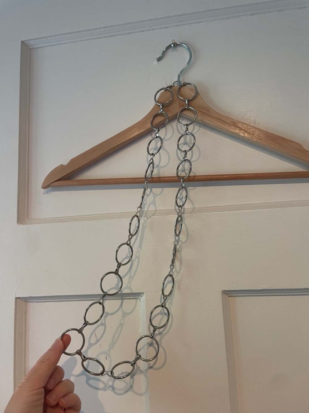 Silver Chain Link Belt / Necklace - Round Links